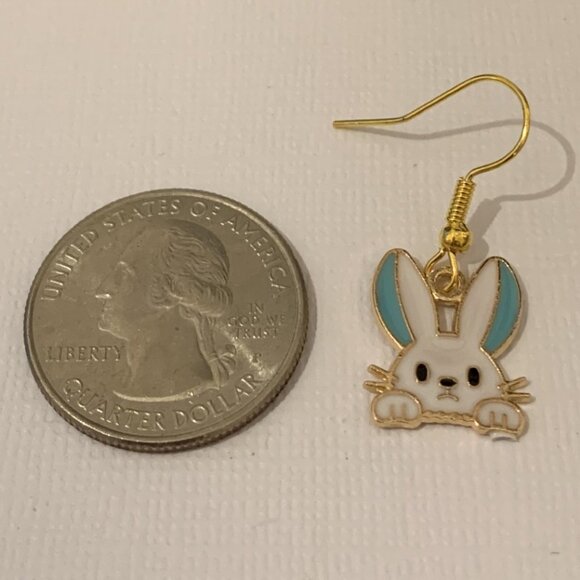 Bunny Earring, Easter Bunny, Easter Earring, Easter Basket Gift, Gift, Rabbit - Picture 5 of 5